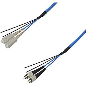 マルチモード光ファイバーケーブル SC-FC 2芯＜屋内用 補強 ＞2～10m ダイヤトレンド