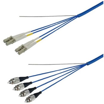 マルチモード光ファイバーケーブル LC-FC 4芯＜屋内用 補強 ＞2～10m ダイヤトレンド