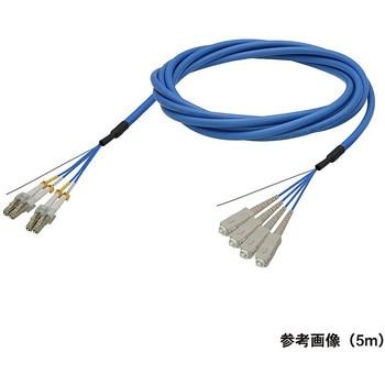 マルチモード光ファイバーケーブル LC-SC 4芯＜屋内用 補強 ＞2～10m ダイヤトレンド
