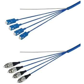 マルチモード光ファイバーケーブル SC-FC 4芯＜屋内用 補強 ＞2～10m ダイヤトレンド