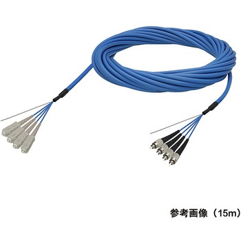 マルチモード光ファイバーケーブル SC-FC 4芯＜屋内用 補強 ＞2～10m ダイヤトレンド