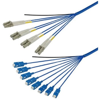 マルチモード光ファイバーケーブル LC-SC 8芯＜屋内用 補強 ＞2～10m ダイヤトレンド