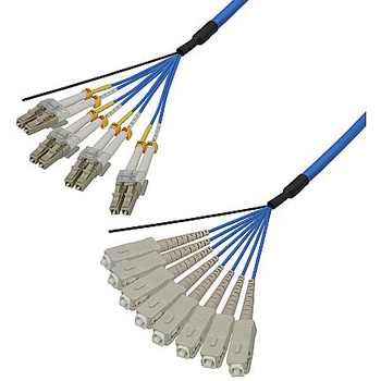 マルチモード光ファイバーケーブル LC-SC 8芯＜屋内用 補強 ＞2～10m ダイヤトレンド