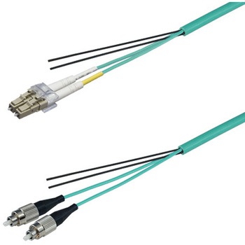 OM3マルチモード光ファイバーケーブル LC-FC 2芯＜屋内用 補強 ＞2～10m ダイヤトレンド