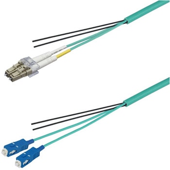 OM3マルチモード光ファイバーケーブル LC-SC 2芯＜屋内用 補強 ＞2～10m ダイヤトレンド