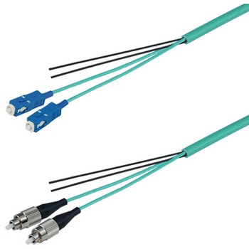 OM3マルチモード光ファイバーケーブル SC-FC 2芯＜屋内用 補強 ＞2～10m ダイヤトレンド