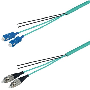 OM3マルチモード光ファイバーケーブル SC-FC 2芯＜屋内用 補強 ＞2～10m ダイヤトレンド