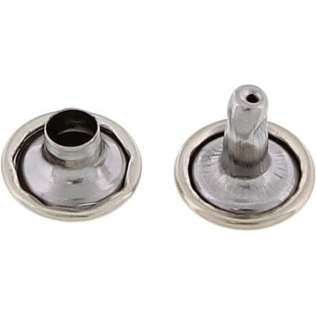 9mm [鉄ニッケルメッキ] カシメピン エスコ