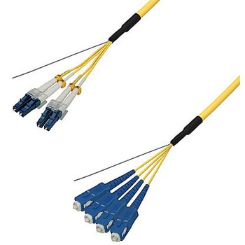 シングルモード光ファイバーケーブル LC-SC 4芯＜屋内用 補強 ＞2～10m ダイヤトレンド