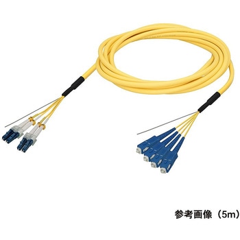 シングルモード光ファイバーケーブル LC-SC 4芯＜屋内用 補強 ＞2～10m ダイヤトレンド