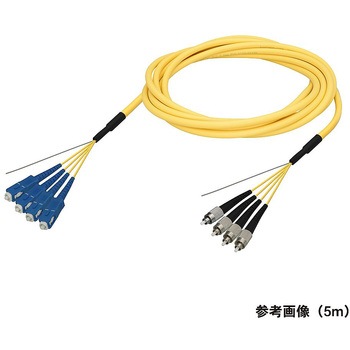 シングルモード光ファイバーケーブル SC-FC 4芯＜屋内用 補強 ＞2～10m ダイヤトレンド