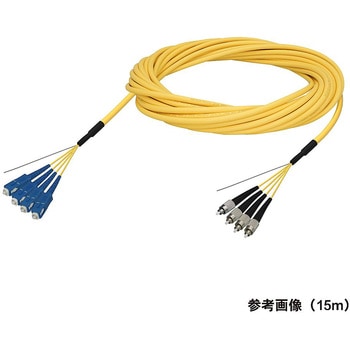 シングルモード光ファイバーケーブル SC-FC 4芯＜屋内用 補強 ＞2～10m ダイヤトレンド
