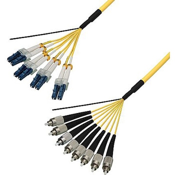 シングルモード光ファイバーケーブル LC-FC 8芯＜屋内用 補強 ＞2～10m ダイヤトレンド