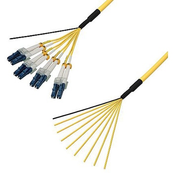 シングルモード光ファイバーケーブル LC-コネクタなし 8芯＜屋内用 補強 ＞2～10m ダイヤトレンド
