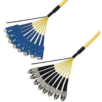 シングルモード光ファイバーケーブル SC-FC 8芯＜屋内用 補強 ＞2～10m ダイヤトレンド