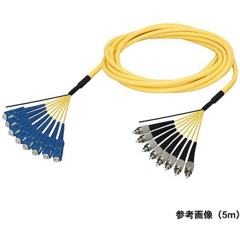 シングルモード光ファイバーケーブル SC-FC 8芯＜屋内用 補強 ＞2～10m ダイヤトレンド