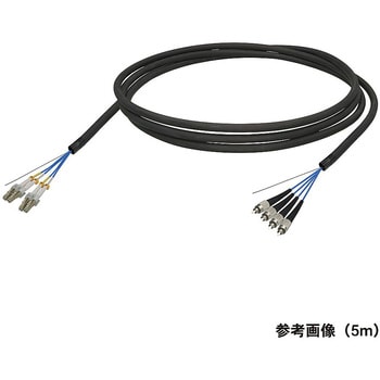 マルチモード光ファイバーケーブル LC-FC 4芯＜屋外用 補強 LAPシース＞2～10m ダイヤトレンド