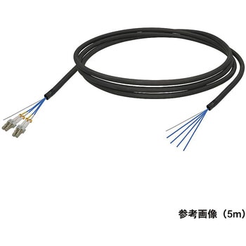 マルチモード光ファイバーケーブル LC-コネクタなし 4芯＜屋外用 補強 LAPシース＞2～10m ダイヤトレンド