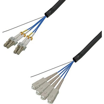 マルチモード光ファイバーケーブル LC-SC 4芯＜屋外用 補強 LAPシース＞2～10m ダイヤトレンド