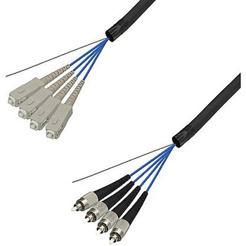 マルチモード光ファイバーケーブル SC-FC 4芯＜屋外用 補強 LAPシース＞2～10m ダイヤトレンド