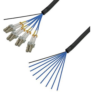 マルチモード光ファイバーケーブル LC-コネクタなし 8芯＜屋外用 補強 LAPシース＞2～10m ダイヤトレンド