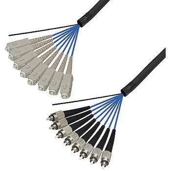 マルチモード光ファイバーケーブル SC-FC 8芯＜屋外用 補強 LAPシース＞2～10m ダイヤトレンド