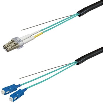 OM3マルチモード光ファイバーケーブル LC-SC 2芯＜屋外用 補強 LAPシース＞2～10m ダイヤトレンド