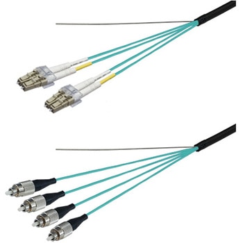 OM3マルチモード光ファイバーケーブル LC-FC 4芯＜屋外用 補強 LAPシース＞2～10m ダイヤトレンド