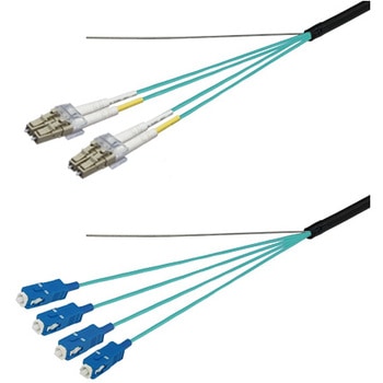 OM3マルチモード光ファイバーケーブル LC-SC 4芯＜屋外用 補強 LAPシース＞2～10m ダイヤトレンド