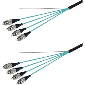 OM3マルチモード光ファイバーケーブル FC-FC 4芯＜屋外用 補強 LAPシース＞2～10m ダイヤトレンド