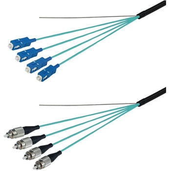 OM3マルチモード光ファイバーケーブル SC-FC 4芯＜屋外用 補強 LAPシース＞2～10m ダイヤトレンド