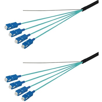 OM3マルチモード光ファイバーケーブル SC-SC 4芯＜屋外用 補強 LAPシース＞2～10m ダイヤトレンド