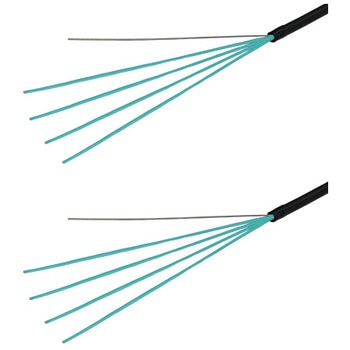 OM3マルチモード光ファイバーケーブル 両端コネクタなし 4芯＜屋外用 補強 LAPシース＞2～10m ダイヤトレンド