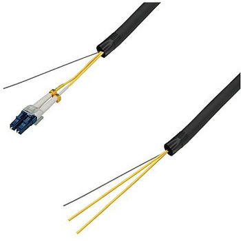 シングルモード光ファイバーケーブル LC-コネクタなし 2芯＜屋外用 補強 LAPシース＞2～10m ダイヤトレンド