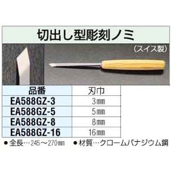 8mm 切出し型彫刻のみ エスコ