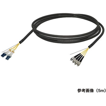 シングルモード光ファイバーケーブル LC-FC 4芯＜屋外用 補強 LAPシース＞2～10m ダイヤトレンド