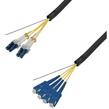 シングルモード光ファイバーケーブル LC-SC 4芯＜屋外用 補強 LAPシース＞2～10m ダイヤトレンド