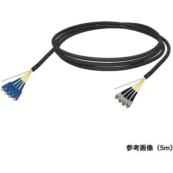 シングルモード光ファイバーケーブル SC-FC 4芯＜屋外用 補強 LAPシース＞2～10m ダイヤトレンド