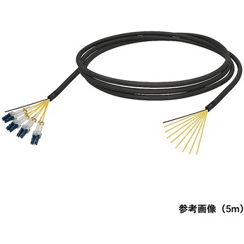 シングルモード光ファイバーケーブル LC-コネクタなし 8芯＜屋外用 補強 LAPシース＞2～10m ダイヤトレンド