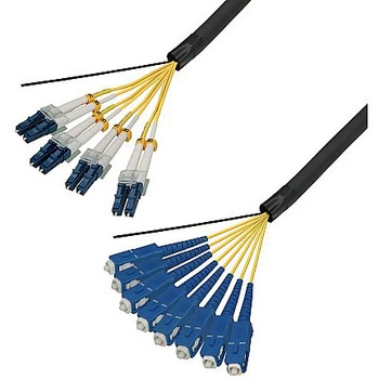 シングルモード光ファイバーケーブル LC-SC 8芯＜屋外用 補強 LAPシース＞2～10m ダイヤトレンド
