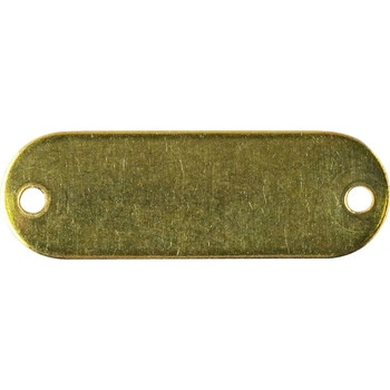 16x48mm [ブラス]タグブランク エスコ