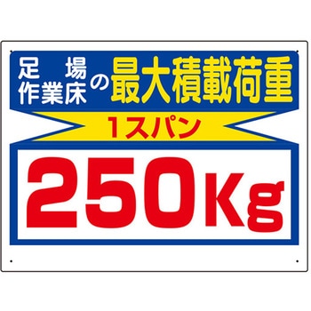 積載荷重標識 329シリーズ アズワン