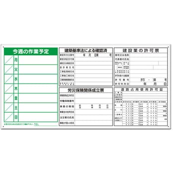 薄型許可票 302シリーズ アズワン
