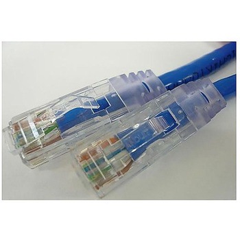 CAT6ケーブル 両端RJ45 単線 ストレート結線 青 C6S-SO-BLシリーズ エイム電子