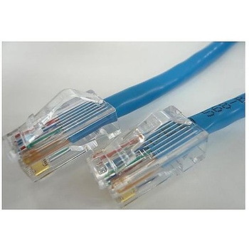 CAT5eケーブル 両端RJ45 PANDUIT ブーツ無し 撚り線/ストレート結線 青 C5ES-ST-BLシリーズ エイム電子