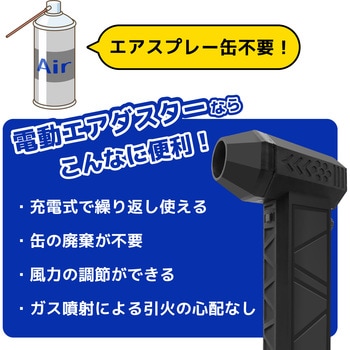 電動爆風エアダスター(吹出し、吸引両用)56m/s ブロードウォッチ