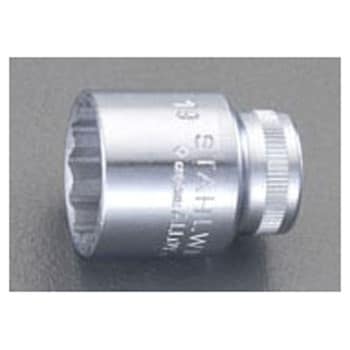 3/8sqx12mm ソケット - エスコ
