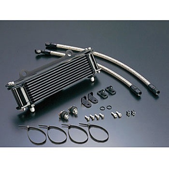 14057120B OILクーラーKIT (下出し) ストレート #6 9-10R BLK仕様 ACTIVE(アクティブ)[バイク部品] 03541807