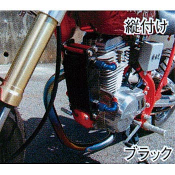OILクーラーKIT (縦) ストレート #6 4.5-10R BLK仕様 ACTIVE(アクティブ)