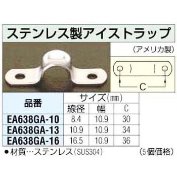 12.7mm ステンレス製 アイストラップ エスコ